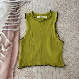 urban outfitters green knit tank top